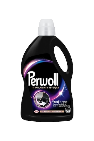 Perwoll Sıvı Deterjan Yenileme Siyah Çamaşır 2.97l Siyahlar İçin 54 Yıkama Gücü 3 L
