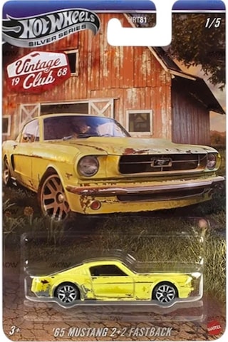 Hot Wheels Silver Series Vintage Club 1968 5'li Set Hrt81 Çok Renkli