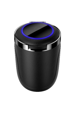 Space Premium Siyah Işıklı Küllük Şık Görünüm