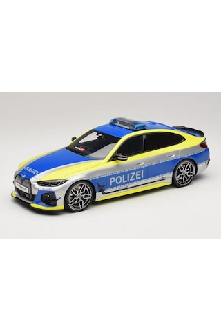 1:18 Ölçek Otto 2022 Bmw M4 G82 Ac Schnitzer Acs4 Polizei Resin Kapalı Minyatür Model Araba 25cm