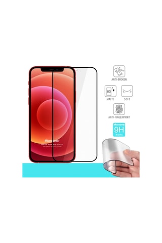 Apple iPhone Uyumlu 12 Mini Seramik Matte Flexible Ekran Koruyucu Cam
