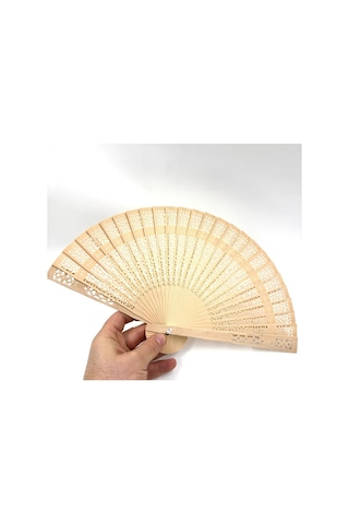 Sb Kadın Bambu El Fanı Hediyelik Kum Rengi 347457291