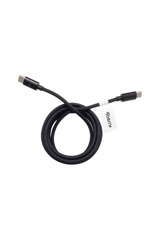 Eco-cc Siyah Usb-c-c Kablosu 1.2 M, Örgülü, 60 W Hızlı Şarj