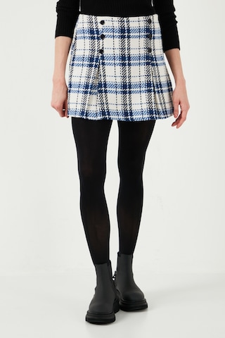 Lela Regular Fit Kışlık Tüvit Mini Bayan Şort Etek 611Et0020 Saks