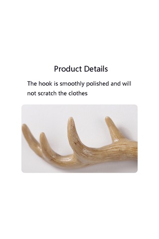 Sones Reçine Boynuz Duvar Dekorasyonu Duvar Askısı Ev Oturma Odası Giriş Duvar Palto Askısı Açık Renk Diğer