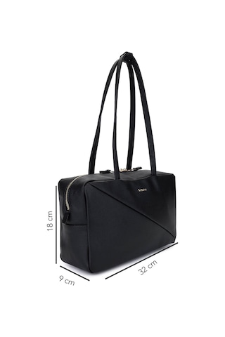 Tamer Tanca Kadın Suni Deri Siyah Kol Çantası 1178 4001 Bn Cnt Sk25-26 Sıyah Dr Siyah