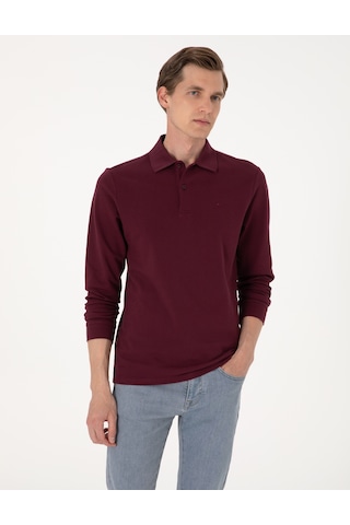 Pierre Cardin Erkek Bordo Sweatshirt 50314048-vr014 Bordo