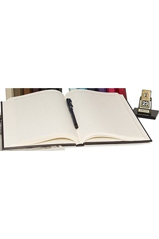4913 Defter 17x24 Cm. Kareli 160 Yapraklı Deri Hilton Desen Kapaklı Kahverengi Kahverengi Çok Renkli
