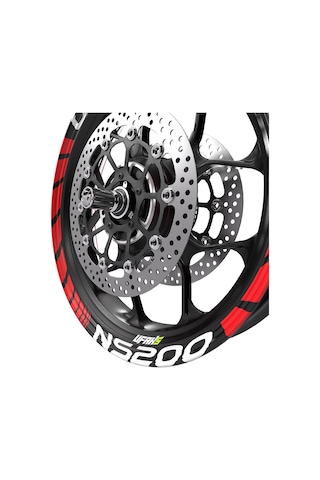 Bajaj Pulsar Ns 200 Jant Şeridi Kırmızı