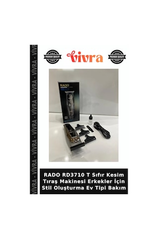 Rado Rd3710 T Sıfır Kesim Tıraş Makinesi Erkekler İçin Stil Oluşturma Ev Tipi Bakım