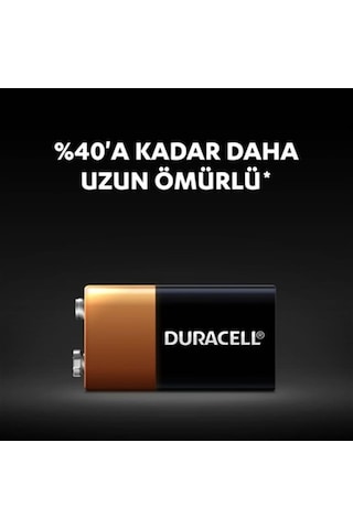 Duracell Alkalin 9V Pil