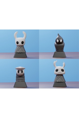 Hollow Knight Silksong Yeraltı Krallığı Şövalyeleri 4 Parça Koleksiyonluk Mekanik Klavye Tuş Seti