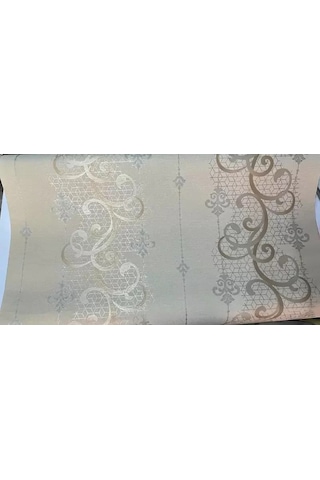 Altın Sarısı Desenli İthal Duvar Kağıdı 530302 Çok Renkli