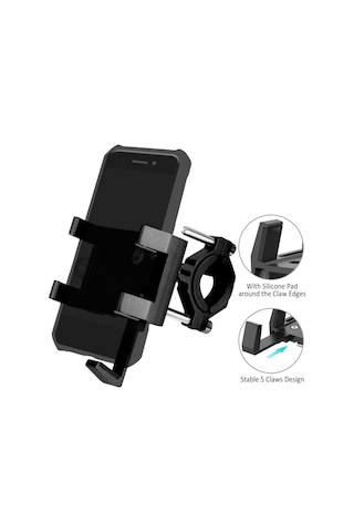 Gajeena Kırmızı Alüminyum Bisiklet Telefon Tutucu 5 Ayağa Sabitlenir 22-36mm Çubuk Uyumlu Kokulu Aromalı Taşıyıcı