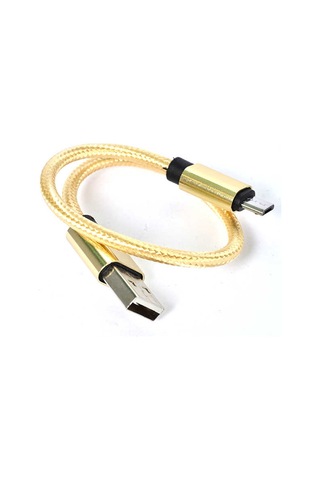 Gold 30 Cm Halat Micro Usb Kablo-hgea