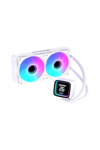 Ng-240c Nitro Cool 240mm Argb Fanlı Derece Göstergeli Sıvı Cpu Soğutucu Beyaz