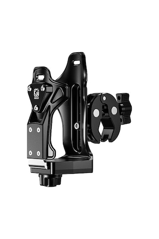 Hombey Güçlü Klemli Alüminyum-nilon Su Şişesi Tutucu - Bisiklet, Motosiklet, Elektrikli Araçlar İçin Uyumlu, 50-90mm Çaplı Şişelerle Uyumlu Siyah