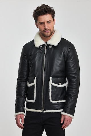 Jake Siyah Deri Mont 001