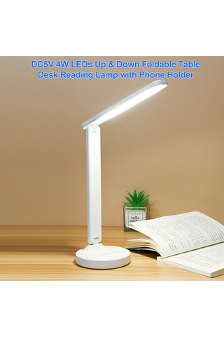 Hfambition Led Masraf 4w, 3 Renk Sıcaklığı Ve Parlaklık Ayarlı, Telefon Tutuculu Katlanabilir Masaj Lambası Usb Girişli Diğer