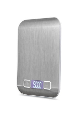Ximistore9 "mini Hassas Mutfak Terazisi - 5kg Kapasiteli, Usb Şarjlı, Çoklu Ölçüm G/ml/oz/lb " Gümüş