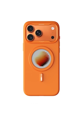 Xtrem Apple Uyumlu iPhone 17 Pro Max / 18 Pro Max Magsafe Özelleştirilebilir E-ınk Ekranlı Kılıf Turuncu
