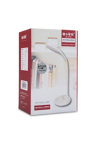 Taşınabilir Masa Lambası 14 Led Şarjlı 500Mah S-Link Sl-8725