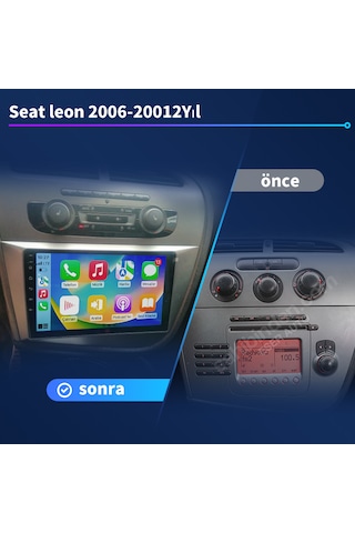 Seat Leon 2006-20012yıl 4gb Ram 64gb Rom Carplay Multimedya