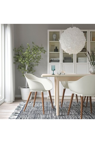 Kolçaklı Sandalye, Beyaz Beyaz