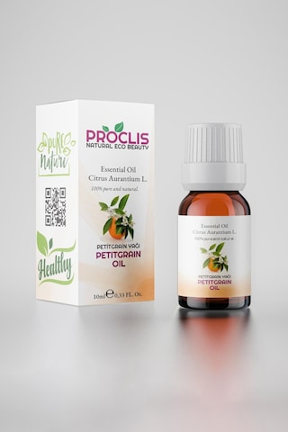 Proclis Petitgrain Yağı, %100 Doğal Uçucu Yağ, Petitgrain Oil, Citrus Aurantium L. Ssp. 10ml