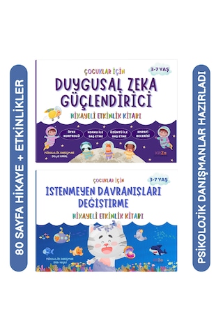 3-7 Yaş Duygusal Zeka Güçlendirme Ve İstenmeyen Davranışları Değiştirme Hikayeli Etkinlik Kitabı