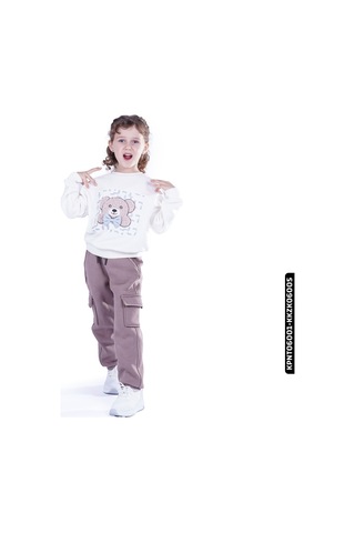 Xo Kids Kız Kazak 3-14 Yaş 0000753 Kkzk06005 Ekru