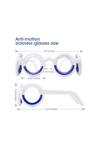 Vkemall Fiziksel Bulantı Engelleme Gözlüğü - Sıvı Çerçeve Teknolojisi İle Araç, Gemi, Uçak Seyahatlerinde Konfor Ve Rahatlık Sağlar