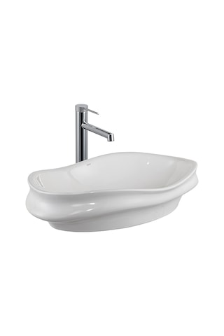 E-w3000 Tezgah Üstü Lavabo Parlak Beyaz