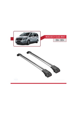 Mercedes V Class W447 2014 Ve Sonrası İle Uyumlu Ace-1 Ara Atkı Tavan Barı Gri