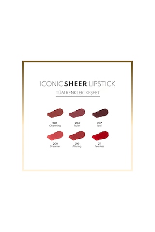 Note Cosmetics Iconic Sheer Lipstick Nemlendirici Parlak Ruj 207 Idol - Kahverengi 207