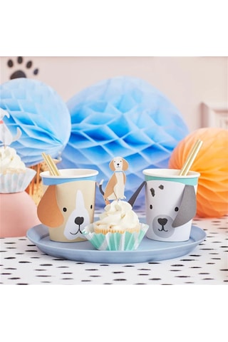 Meri Meri - Puppy Cupcake Kit - Yavru Köpek Cupcake Kit - 24'lü