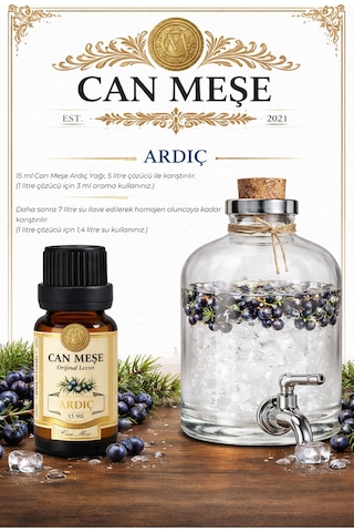 Can Meşe Ardıç Yağı Kiti Ardıç Yağı Aroması 15 ML - 5 L Uyumlu