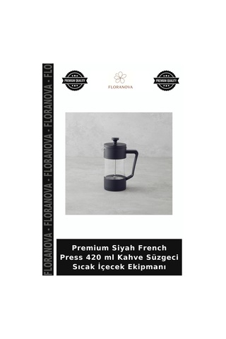 Premium Siyah French Press 420 Ml Kahve Süzgeci Sıcak İçecek Ekipmanı Çok Renkli