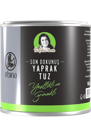 Efsina Sarımsak ve Yeşillikli Yaprak Tuz Refika'dan 140 G