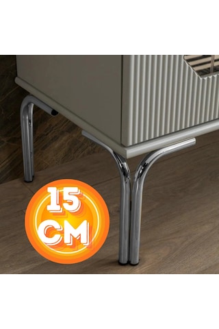 15 Cm Metal Magnolia Koltuk Ayağı Mobilya Ayağı Ünite Ayağı Konsol Ayağı Puf Berjer Ayağı Gold