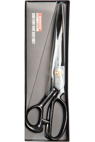 Terzi Makası Siyah Metal Saplı 12 Numara