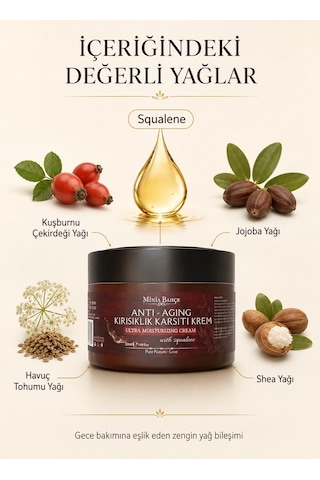 Minia Bahçe Squalene & Bitkisel Yağlar Yoğun Bakım Kremi 50 ML