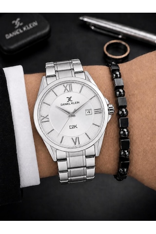 Daniel Klein Damat Ve Takım Elbiseye Özel 2 Yıl Garantili Çelik Kordon Erkek Kol Saati Vs.blkt.1178 Gümüş