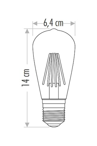 Ct-4290 8w E27 2700k Sarı Led Rustik Ampul