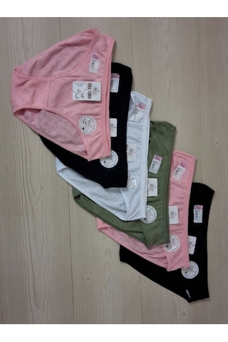 Tutku Elit 2708 Kadın Jakarlı Bikini Külot 12 Adet Çok Renkli
