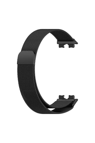 Huawei Band 8 Uyumlu Kordon Mıknatıslı Metal Hasır Kayış