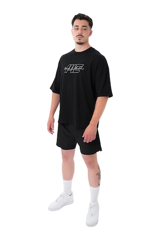 Musclecloth Icon Heavyweight Oversize T-shirt Siyah Siyah