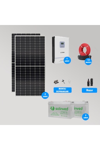 Cks Enerjı 3 Kw Hazır Solar Paket Kolay Kurulum Minimum Bağ Evi Paketi