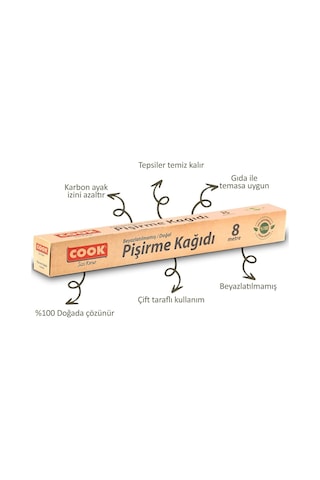 Cook Doğal Pişirme Kağıdı, 37 Cm X 8 M