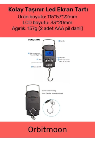 Özel Üretim Lcd Ekran Bavul Ağırlık Tartı Dijital Çok Amaçlı Taşınabilir Bagaj Tartısı Max 40 Kg Çok Renkli